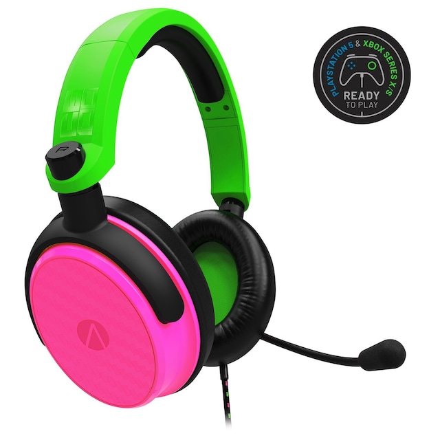 Stealth C6-100 Gaming Headset for Switch, XBOX, PS4/PS5, PC - Neon Green/Pink