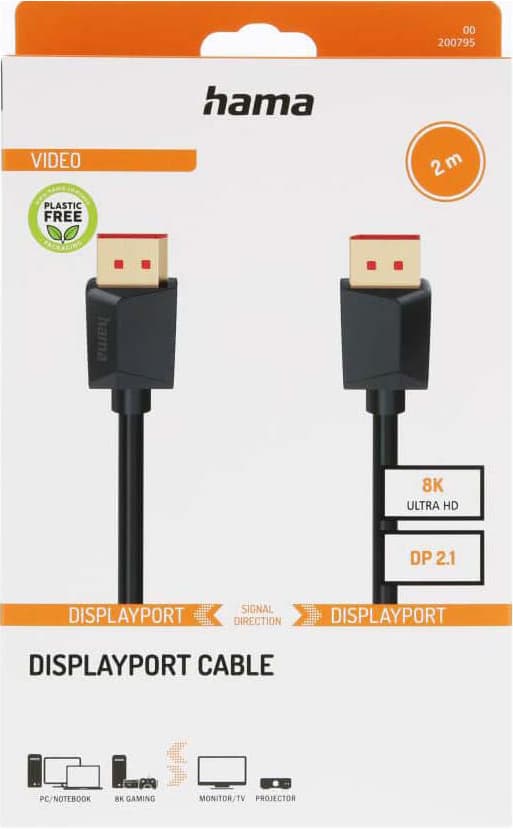 Hama DisplayPort 2.1 8K kabel (2m)