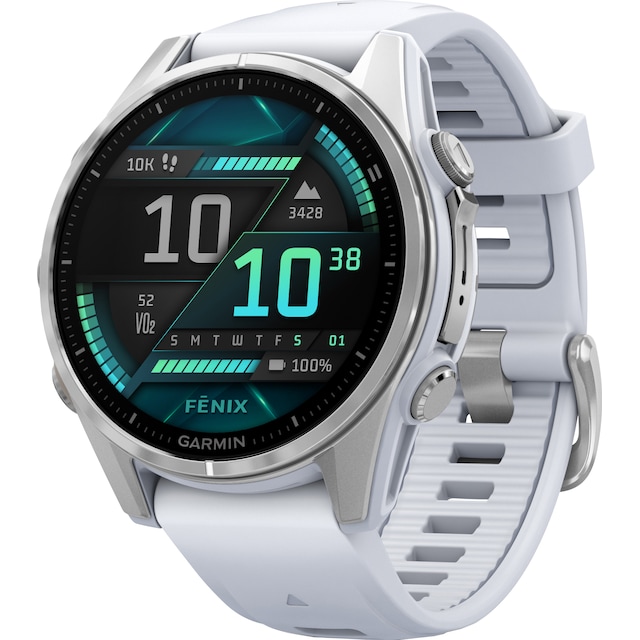 Garmin Fenix 8 smartwatch 43 mm (vit sten)