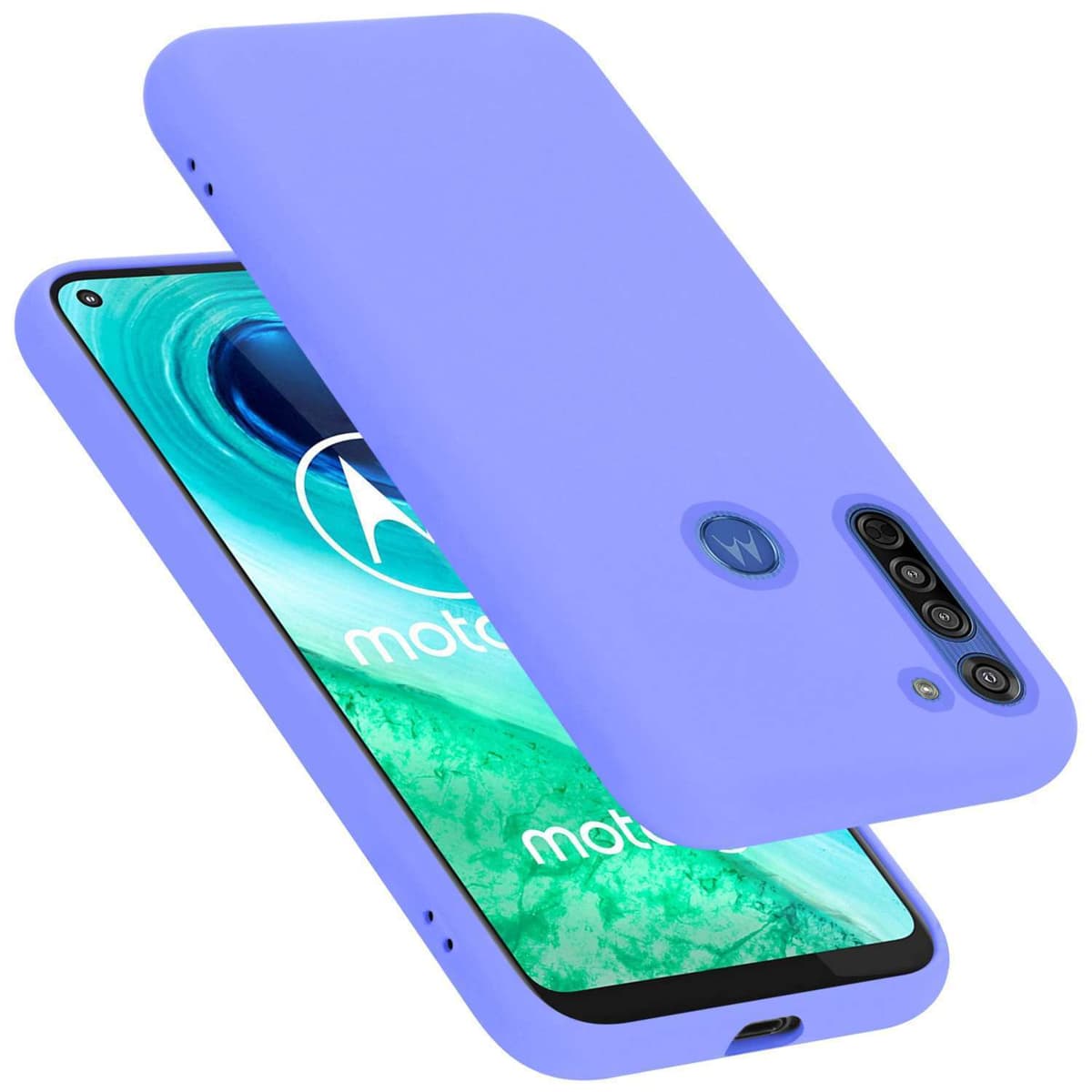 Motorola MOTO G8 Skal Fodral Case (Lila)