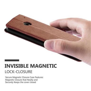 HTC ONE M7 Skal Fodral Case (Brun)