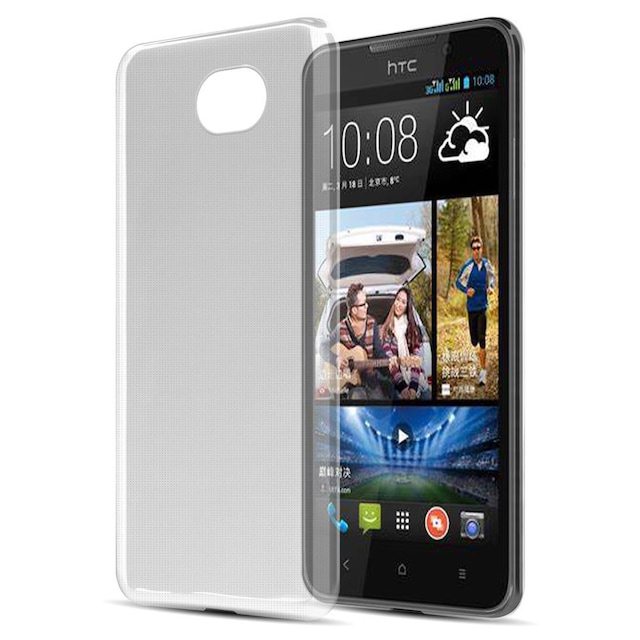 HTC Desire 316 / 516 Skal Fodral Case (Transparent)