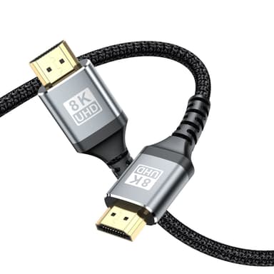 2.1 HDMI kabel 8K vid 60Hz 4K vid 120Hz Flerfargad 5 m Elgiganten Elgiganten