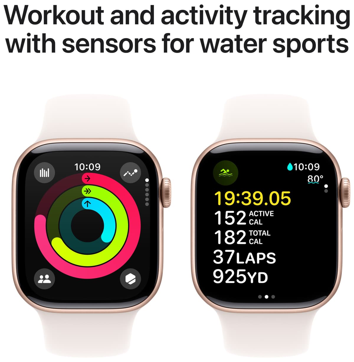 Apple Watch S10 46mm GPS+Cel (Rose Gold Aluminium/LB Sport Band) S/M