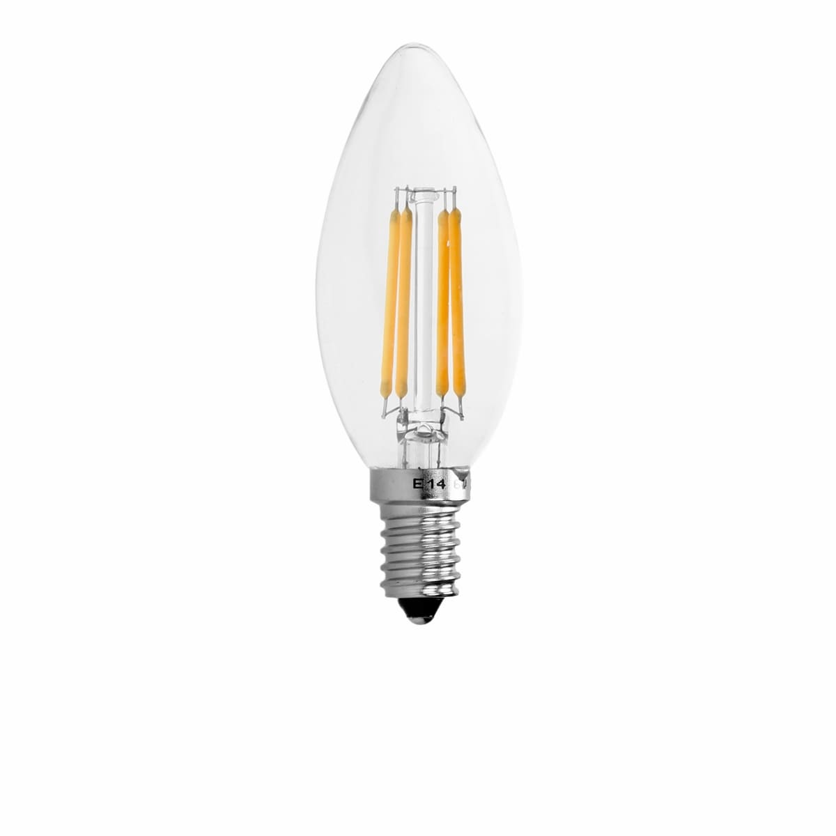 ECD Germany 4 x LED levande fila E14 4W 414 Lumen ° vinkel på AC 220-240V - LED-lampor och glödlampor - Elgiganten