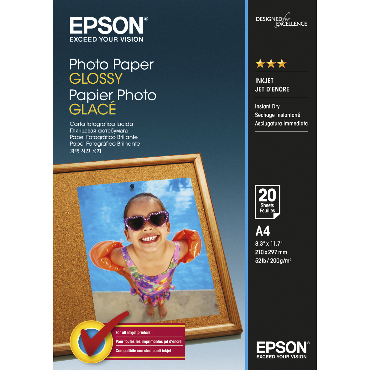 Epson C13S042538 A4 blankt fotopapper - Skrivarpapper och ...