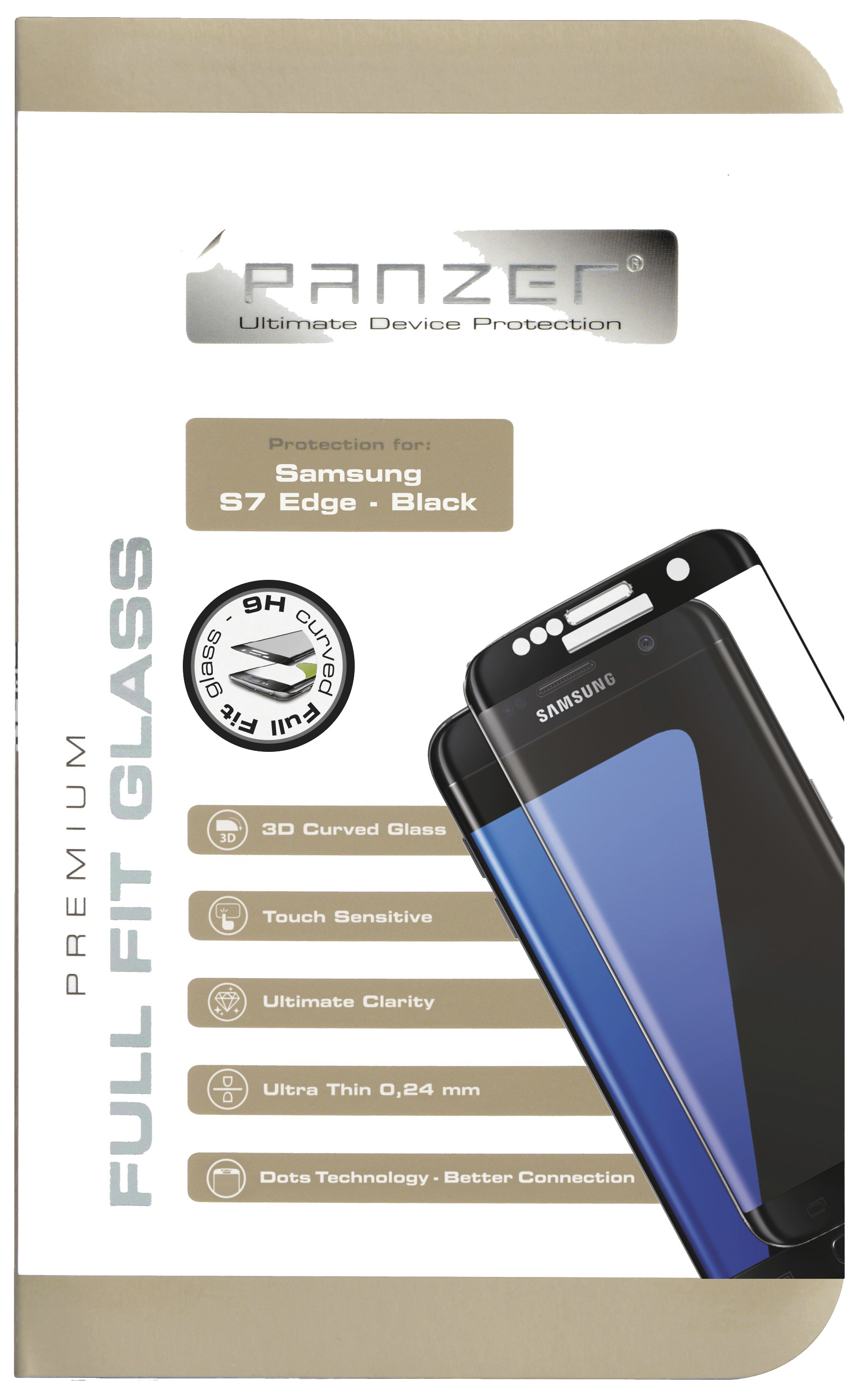 Panzer Skärmskydd Galaxy S7 edge (svart) - Skärmskydd - Elgiganten