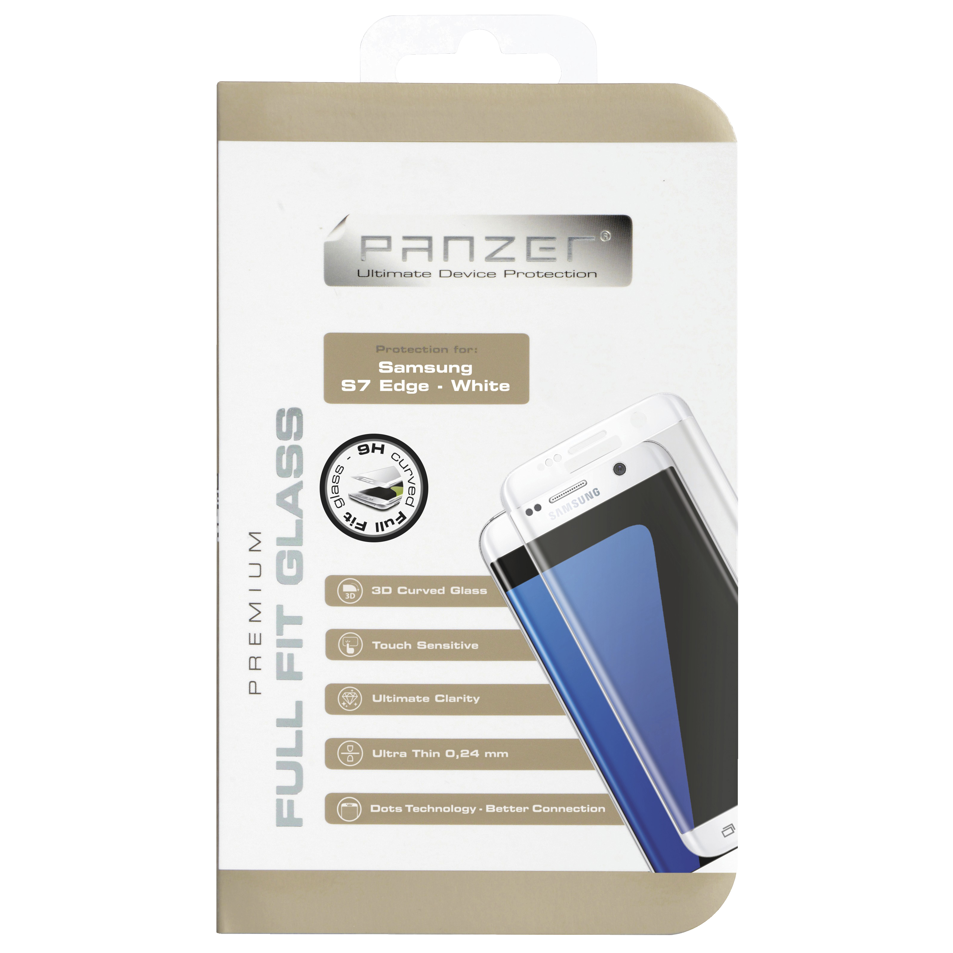 Panzer Skärmskydd Samsung Galaxy S7 Edge (vit) - Skärmskydd ...