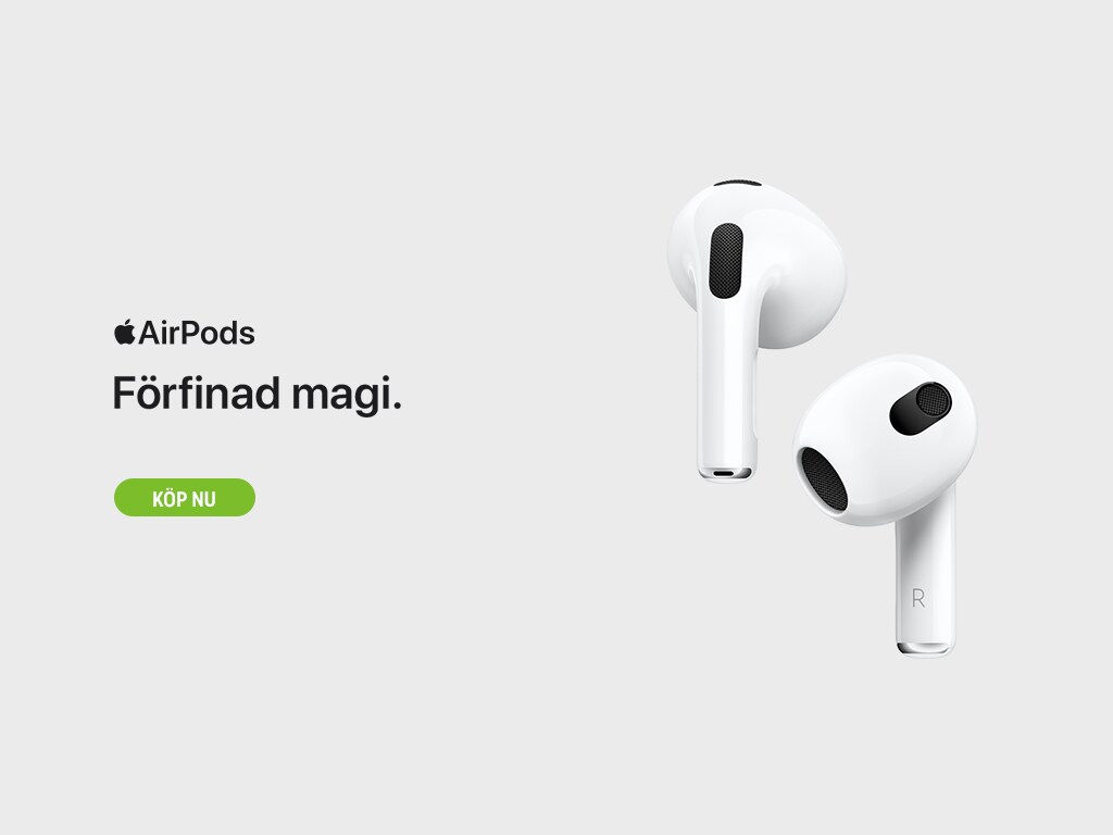 AirPods - köp trådlösa Apple hörlurar till bra pris | Elgiganten -  Elgiganten