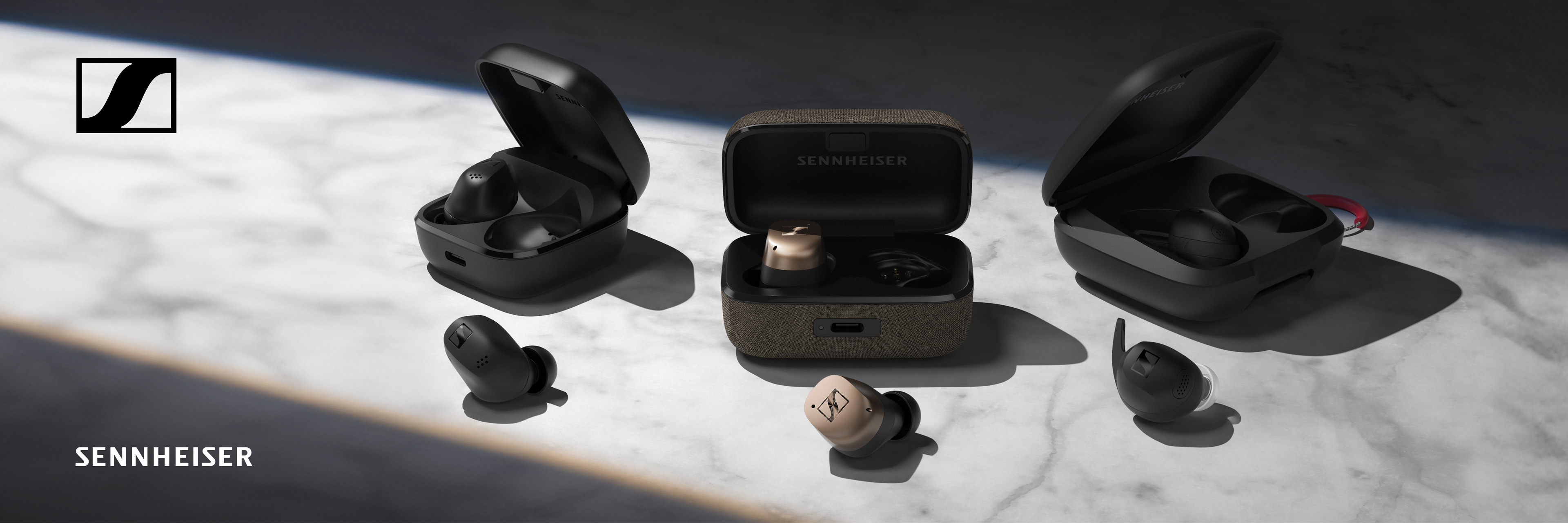 Sennheiser - Wireless In-Ear Headphones - Top Banner